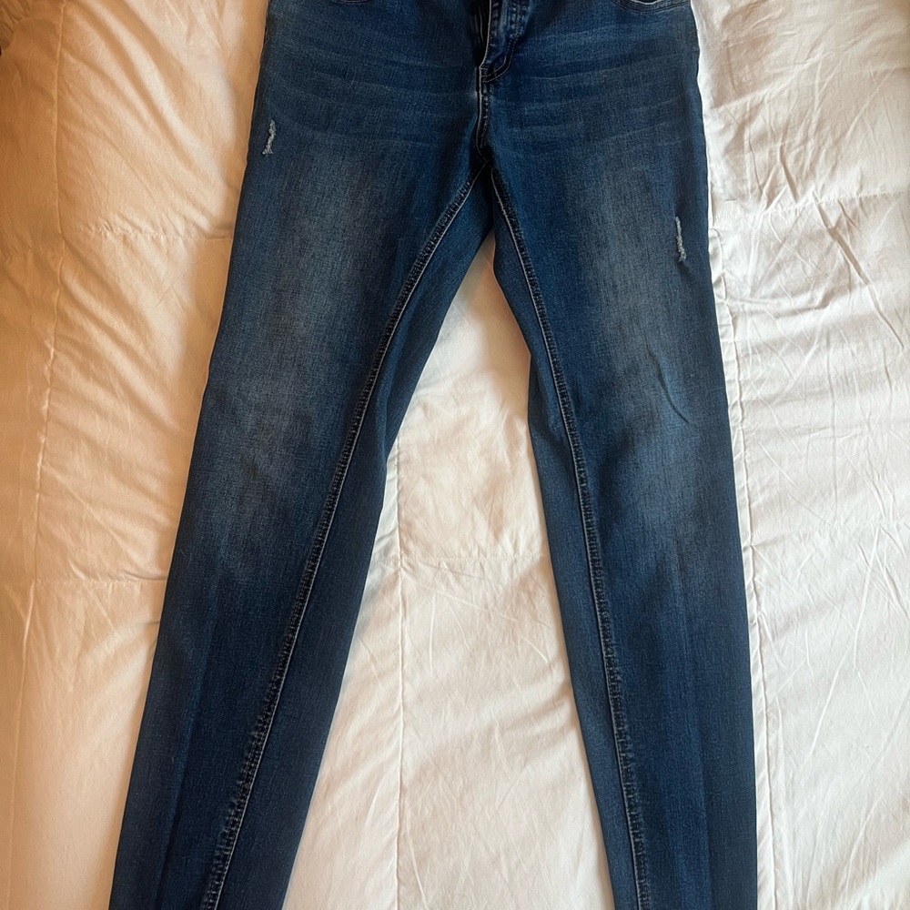 Blue Skinny Jeans with Classic Indigo Wash